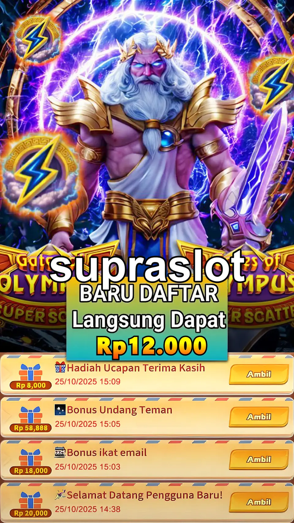 supraslot Masuk
